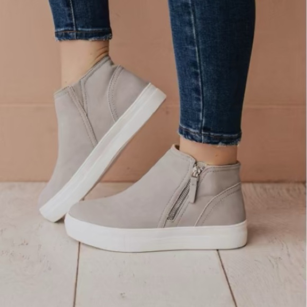 Side Zipper Sneakers